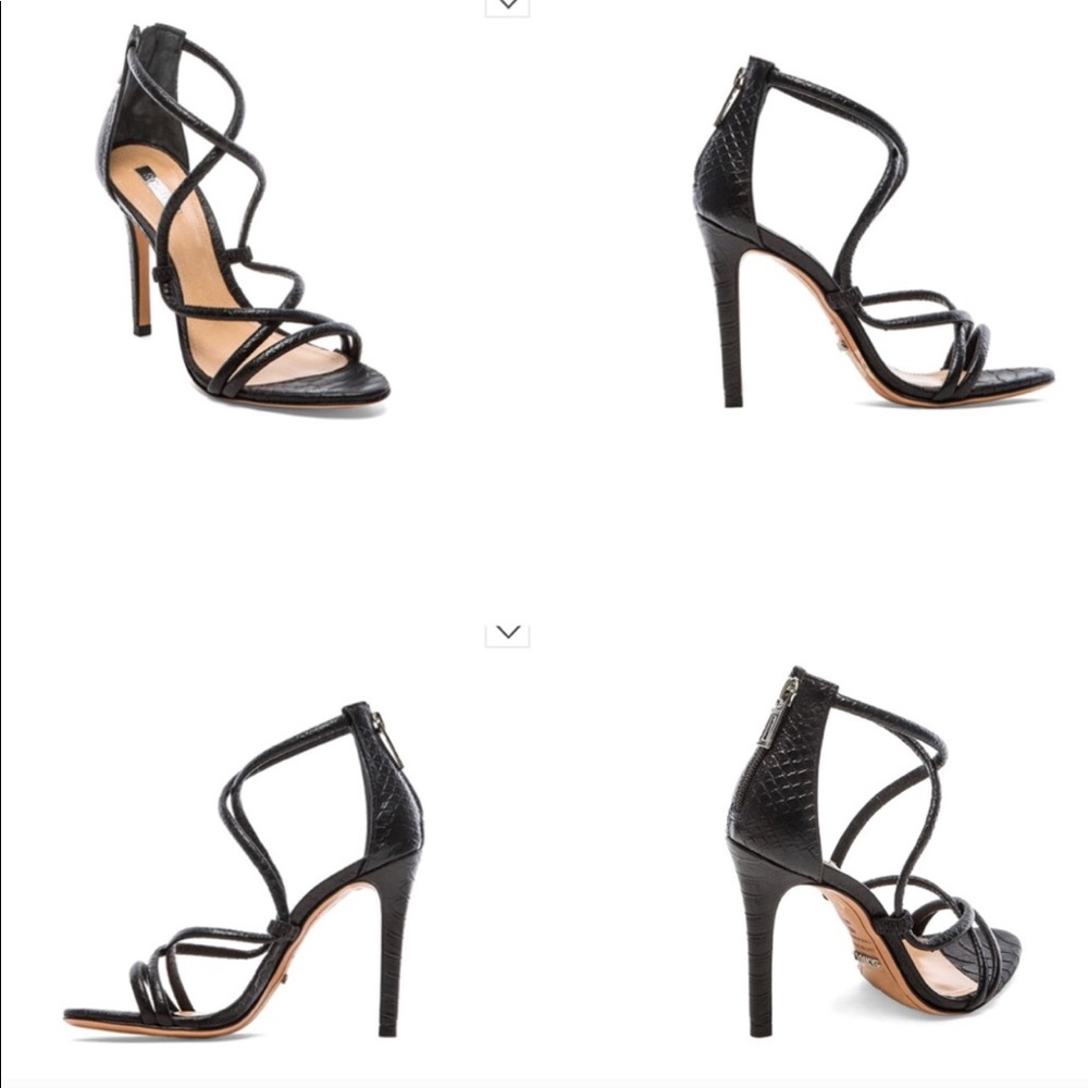 SCHUTZ Brazillian Black Snake Print heel - 7